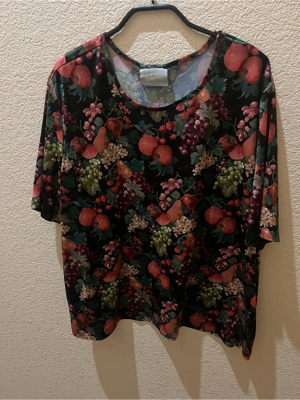 Cottagecore Stretchy Fruit Top - 2X